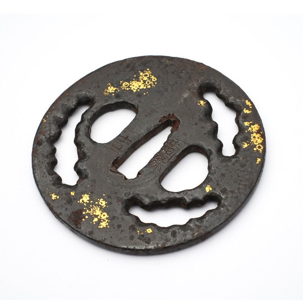 Tsuba Japanese Sword Accessory Yoshikazu Shoami 32.51 in From Japan5
