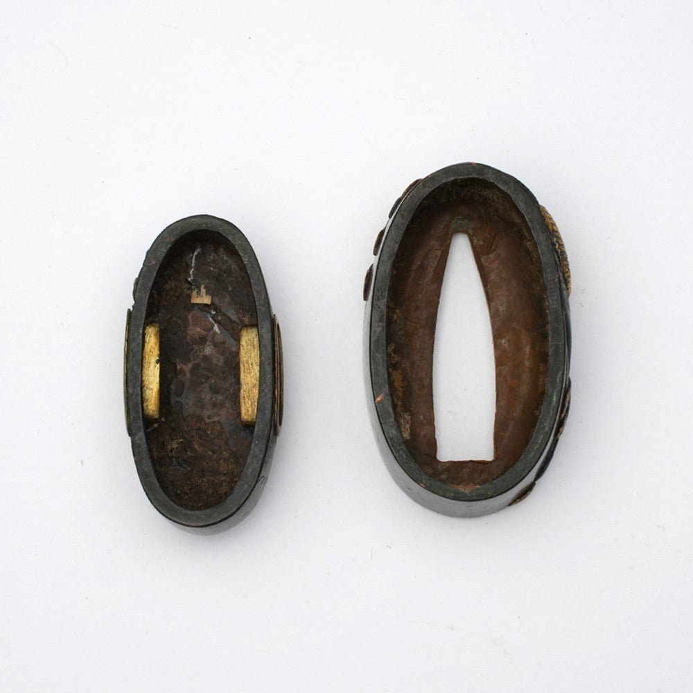 Futigashira Japanese Sword Accessory ”Bird” 1.5 in4