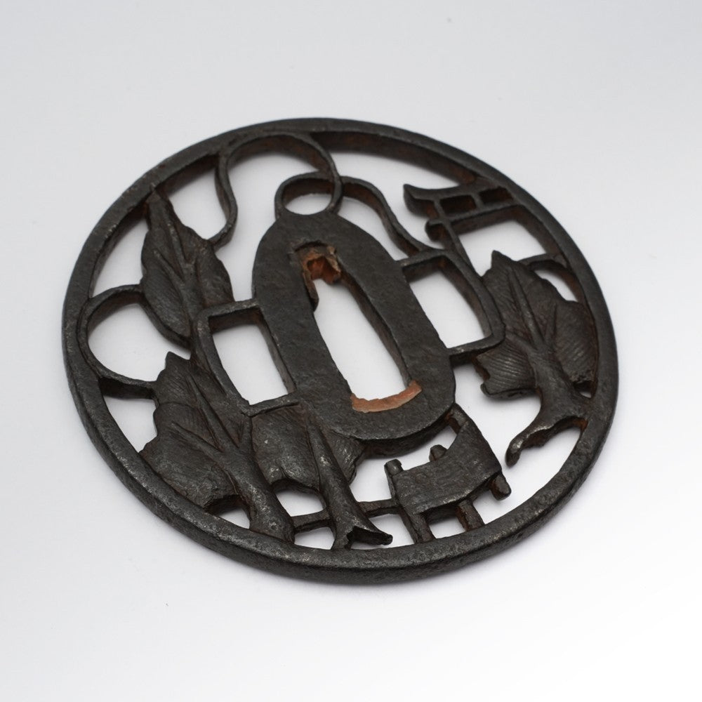 Tsuba Japanese Sword Accessory Miwa Transparent 3.15 in From Japan5