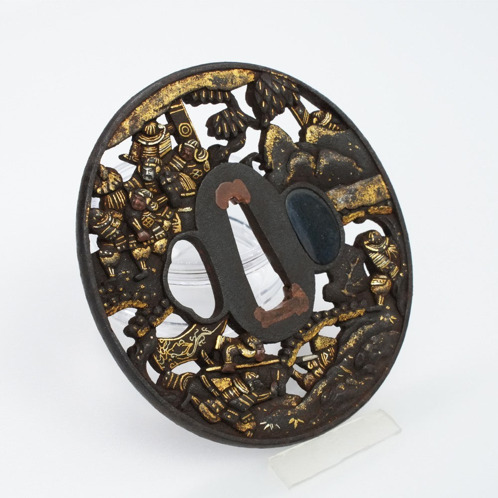Tsuba Japanese Sword Accessory Mumei Mogarashi Soten 32.75 in5