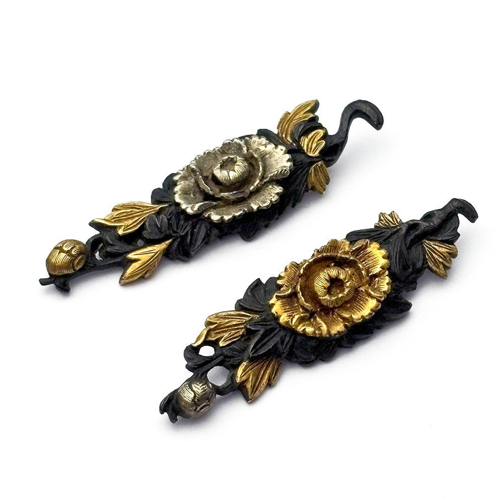 Menuki Japanese Accessory "Peony" 1.94 in3