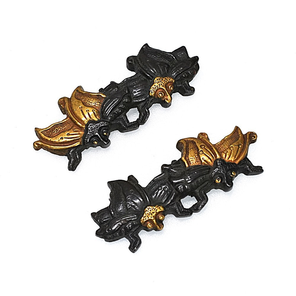Menuki Japanese Accessory "Butterfly" 1.57 in3