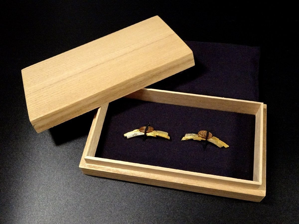 Menuki Japanese Accessory "Fukuju noshi" 1.57 in8