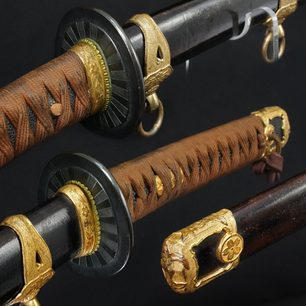 Japanese Sword Antique (Kanefusa) Navy Military Koshirae Wakizashi 20.51in NBTHK9