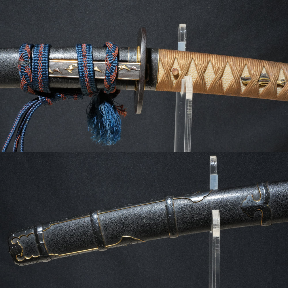 Japanese Sword Antique Wakizashi Koshirae 長光 Nagamitsu 17.2 in From Japan Katana