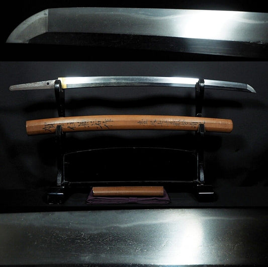 Japanese Sword Antique Wakizashi Shirasaya 兼若 Kanewaka 20.4 in From Japan Katana