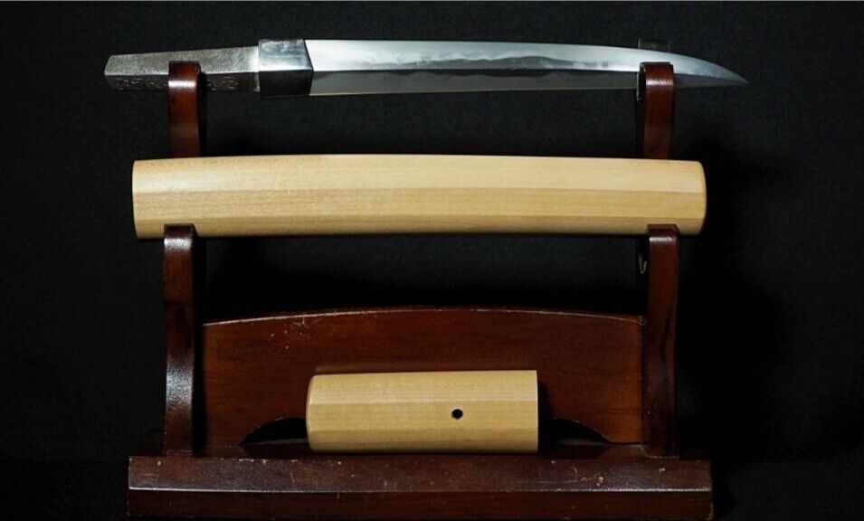 Japanese Sword Antique Tanto Shirasaya 藤原信高 Nobutaka 7.9 inch From Japan Katana