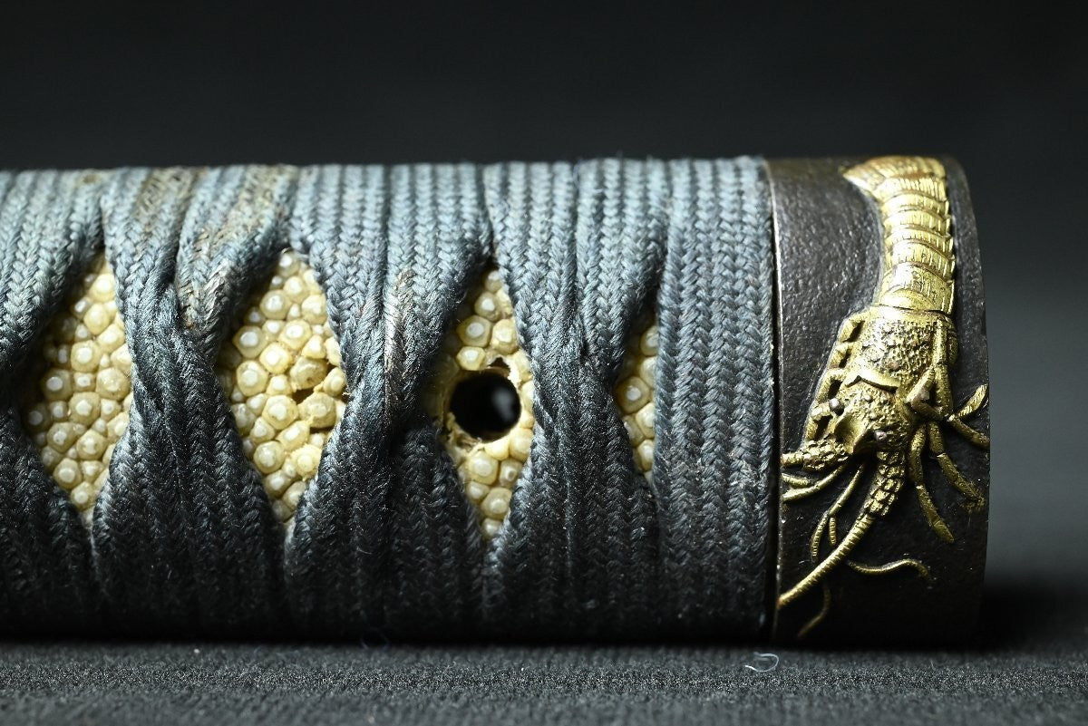 Japanese Sword Katana "Musashi no Kami Morimichi" Gunome Hamon 25.98 in Koshirae18