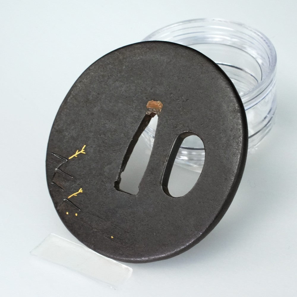 NBTHK Tsuba Japanese Accessory "Konara" 2.56 in4