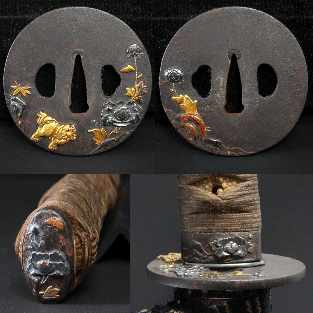 Japanese Antique Sword  "Darani Katsukuni" Wakizashi Koshirae 21.35 in Katana8