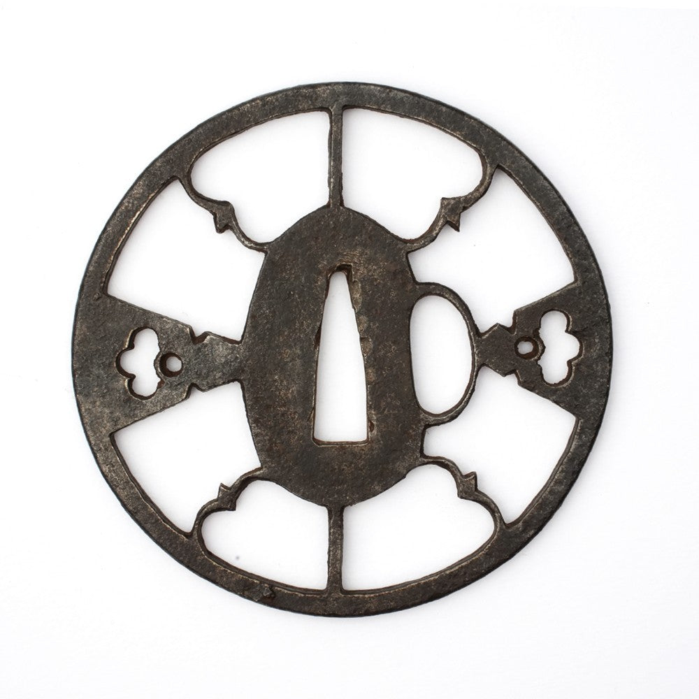 Tsuba Japanese Sword Accessory  " watermark " 3.25 in1
