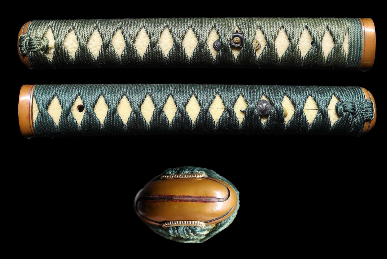 Japanese Sword Antique "Sasshuju Minamoto Moriatsu" Katana Koshirae 28.74 in17