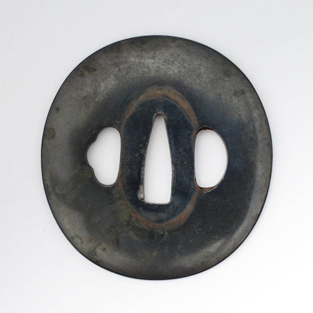 Tsuba Japanese Sword Accessory Presented 2.58 in From Japan1
