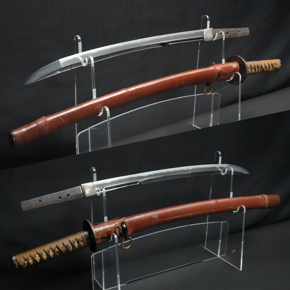 Japanese Sword "Shimousa no kami Fujiwara Kaneyuki" Wakizashi 17.83 in Katana2