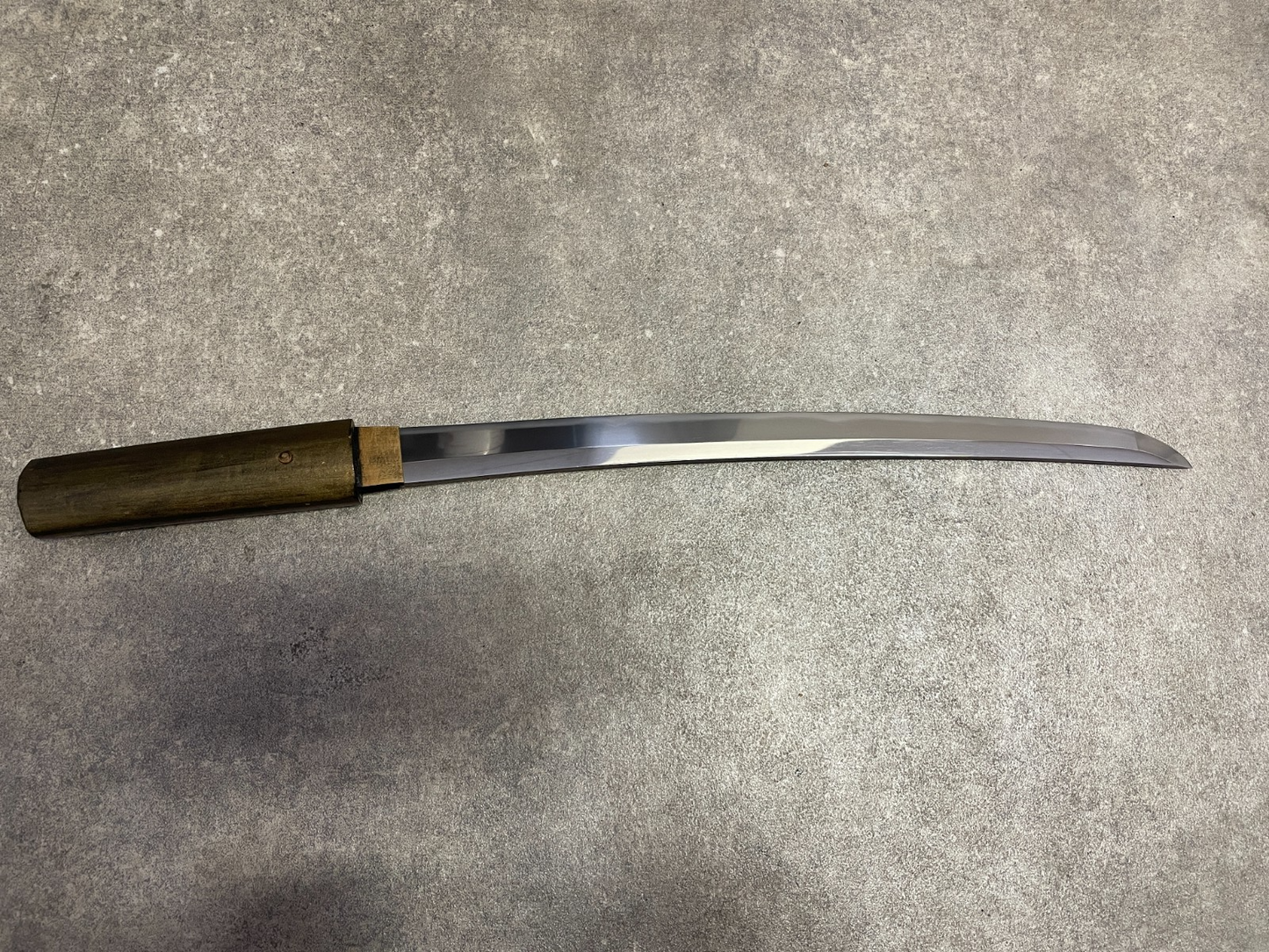 Japanese Antique Samurai Sword "Hizen Ju Yoshihide" Wakizashi Shirasaya 14.92 in4
