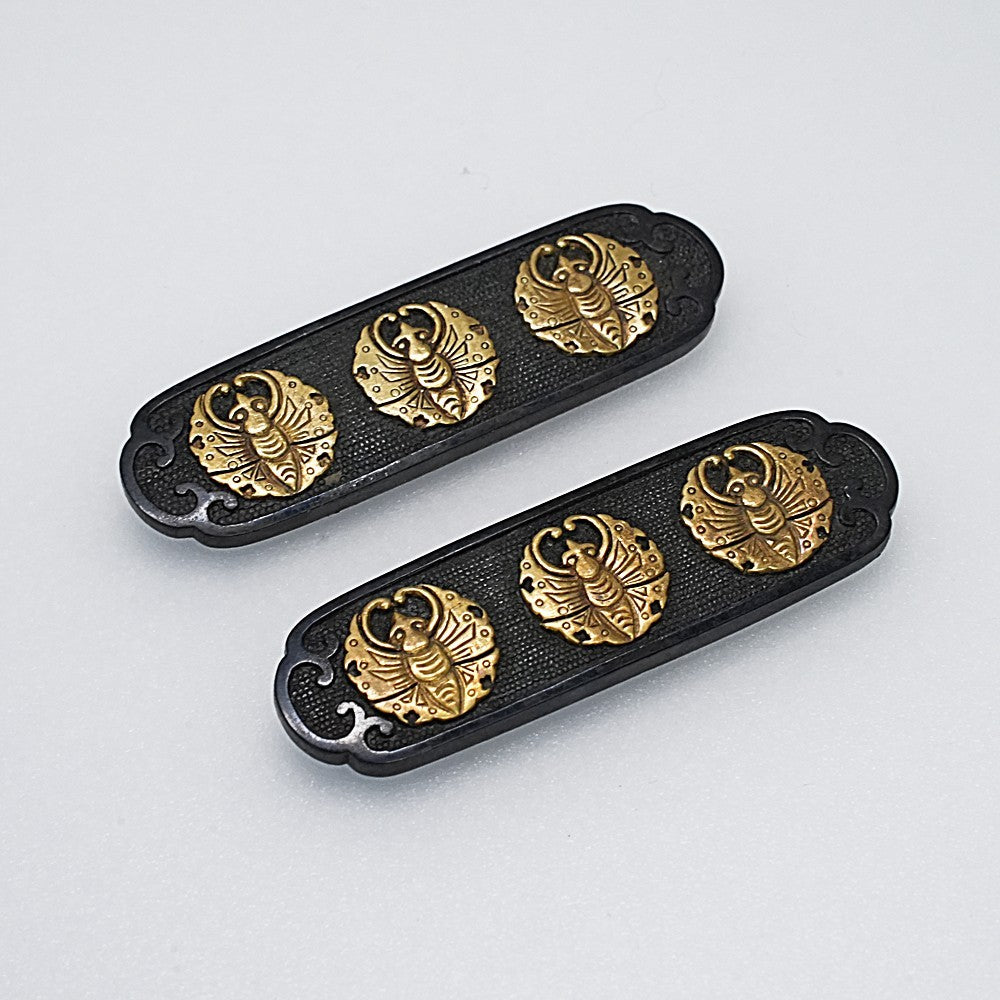 Menuki Japanese Accessory "Agewing butterfly" 1.73 in1