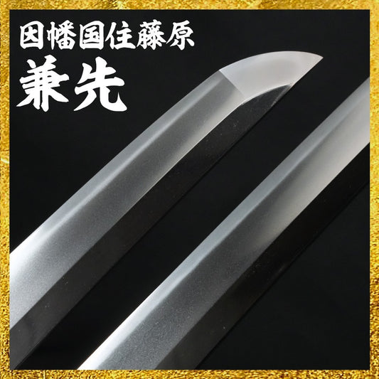 Japanese Sword  Wakizashi Shirasaya Inaba kuni-jū Fujiwara Kanesaki 22.7in NBTHK0