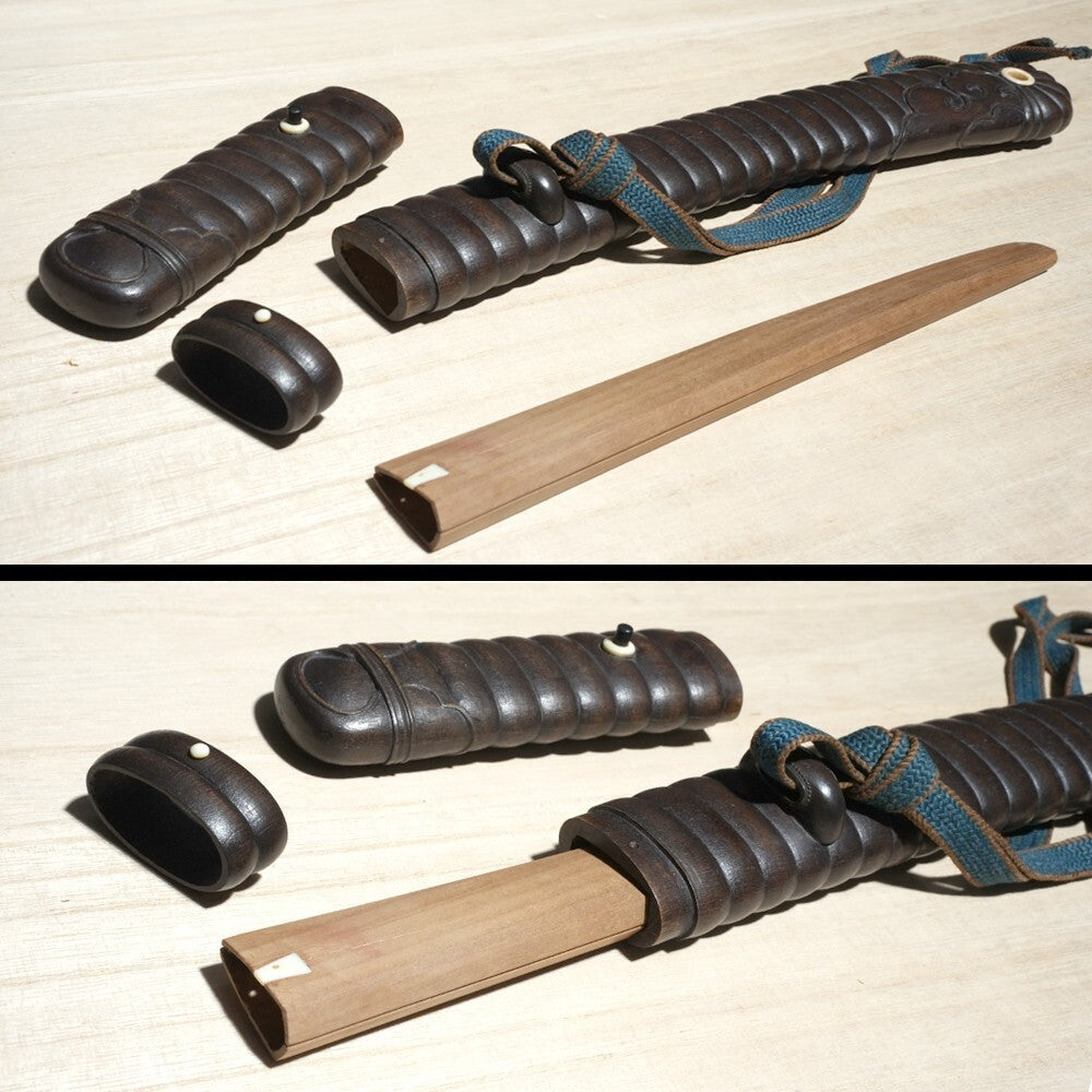 Japanese Sword Antique Nasted Saya "Katsumitsu"  Tanto Koshirae 8.70 in Katana5