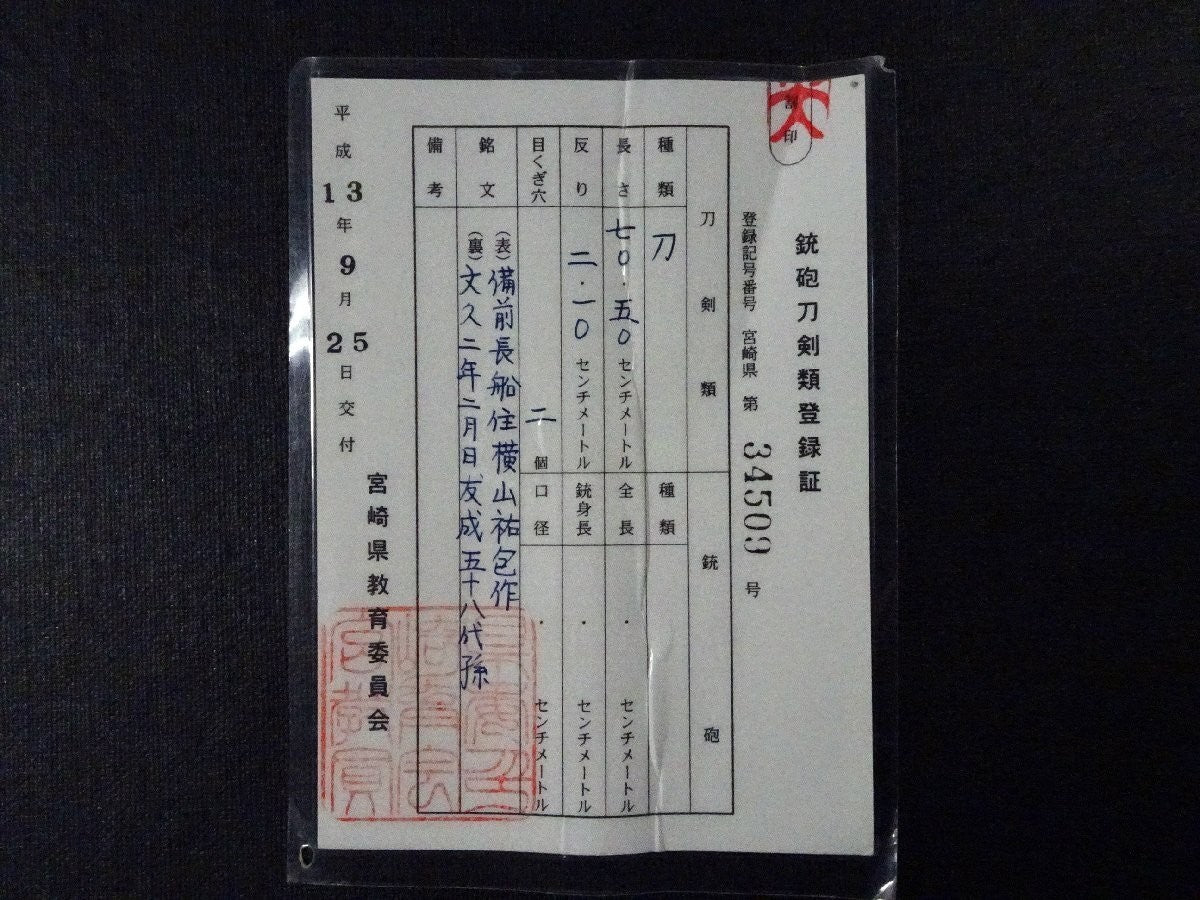 Japanese Antique Katana “Yokoyama Sukekane of Bizen Osafune” Sword Koshirae8