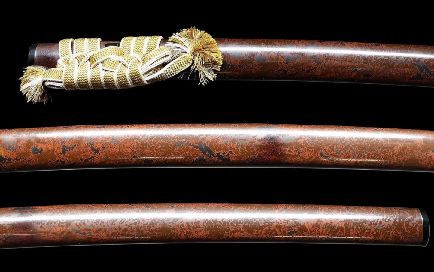 Japanese Sword Antique "Hizenkoku ju Kazuyoshi" Katana Shirasaya 28.62 in19