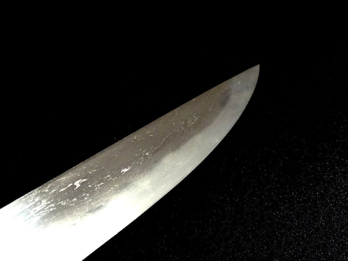 Japanese Samurai Sword Antique Tanto Nobukuni White scabbard mounting 10 in4