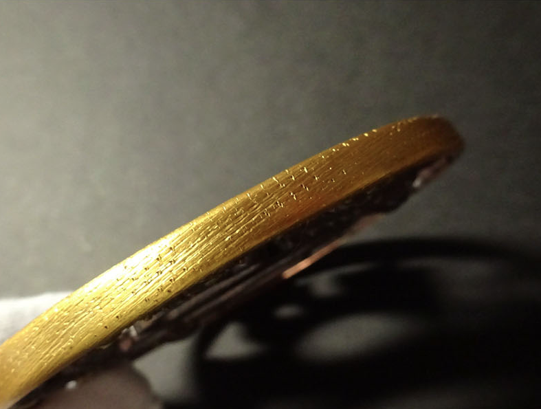 Tsuba Japanese Sword Accessory ”Landscape figures”  3.11 in13