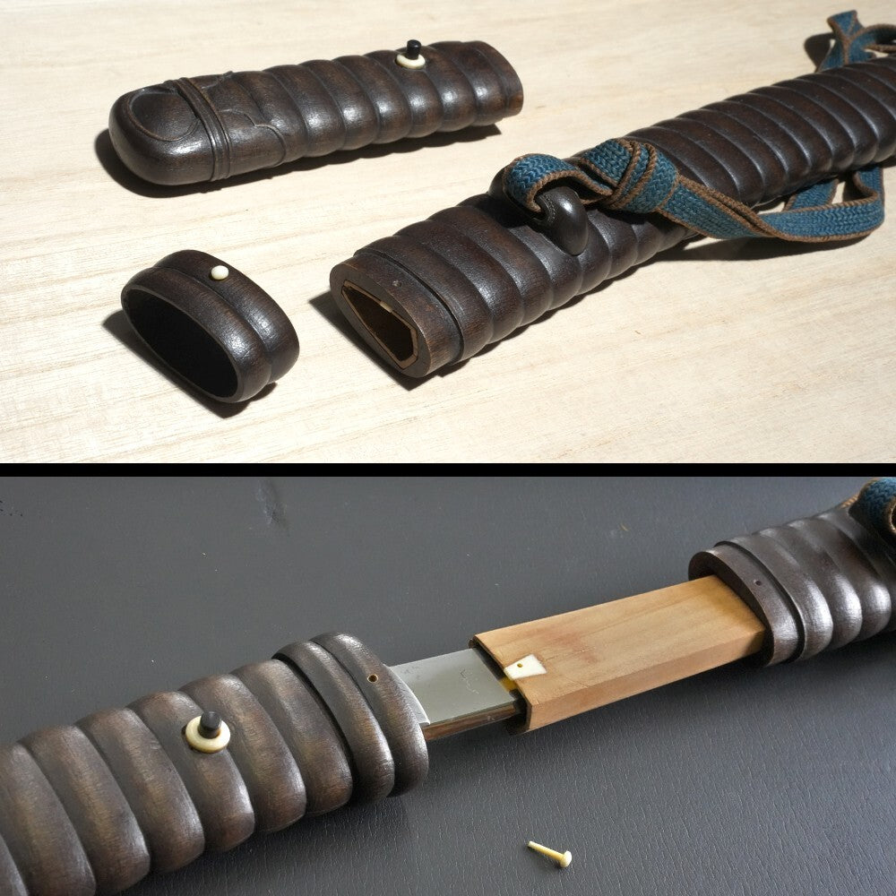Japanese Sword Antique Nasted Saya "Katsumitsu"  Tanto Koshirae 8.70 in Katana4