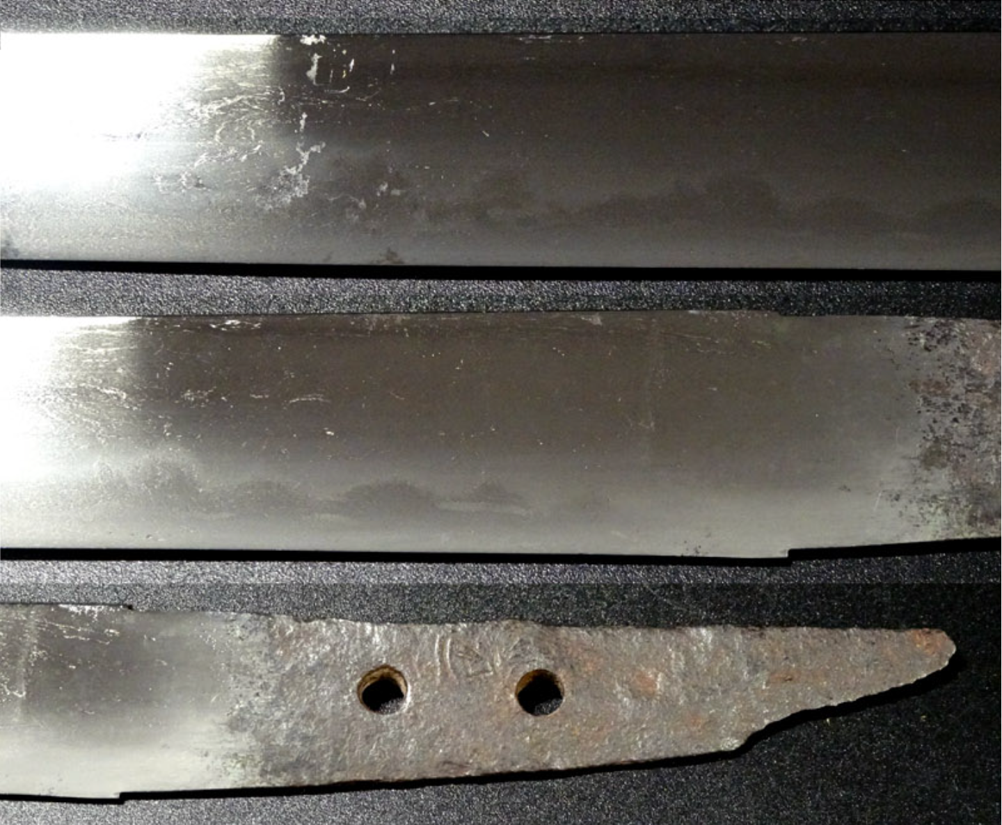 Japanese Katana "Kanemoto" Tanto Samegawa tsukamae Koshirae 8.77 in3