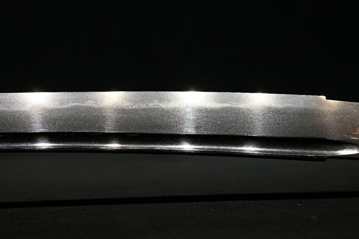 Japanese Sword Antique Unsigned Notare ni gunome hamon Katana Shirasaya 24.88 in9