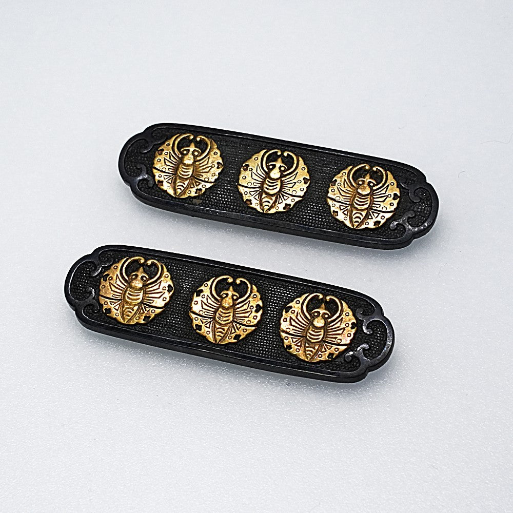 Menuki Japanese Accessory "Agewing butterfly" 1.73 in2