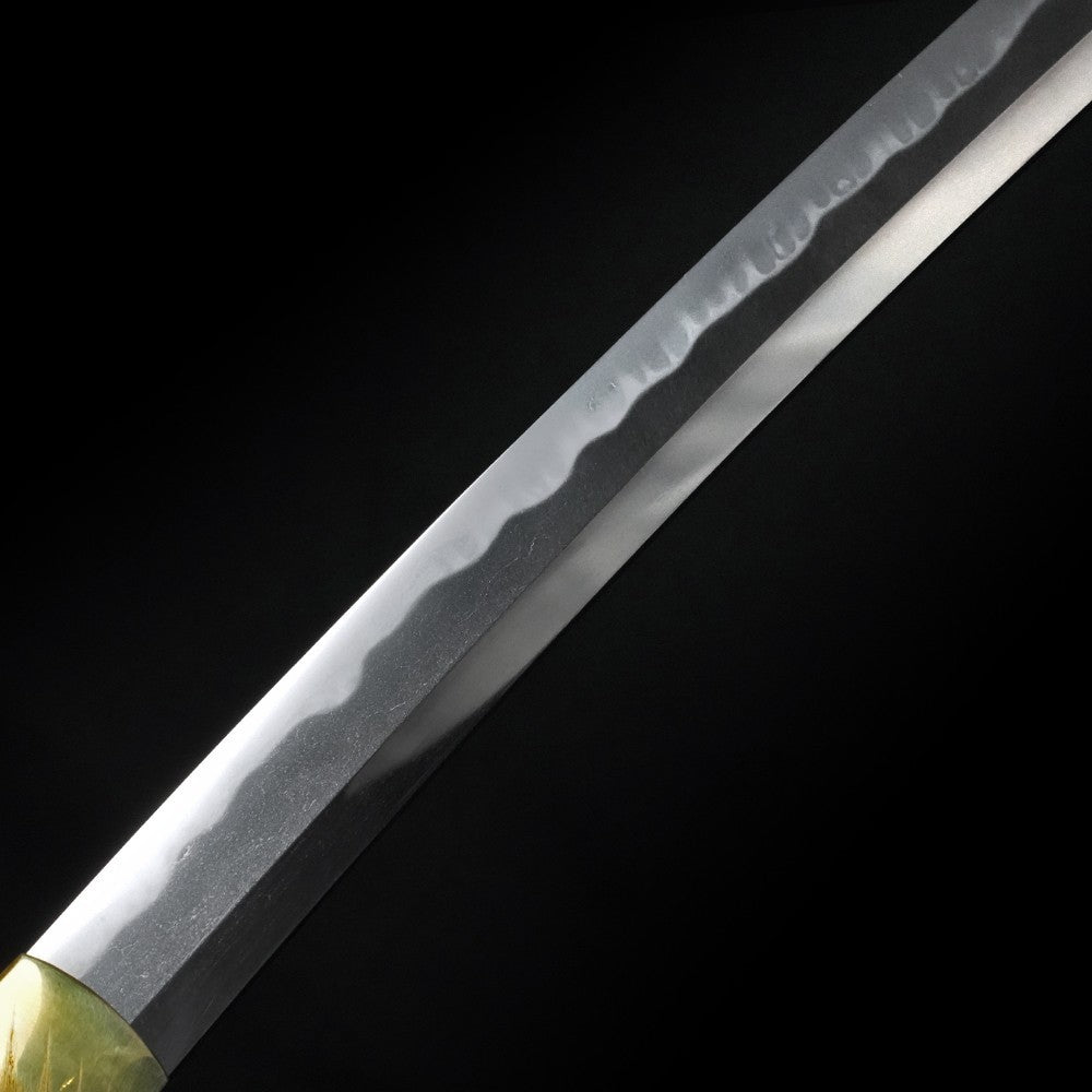 Japanese Antique Katana Sword Shirasaya "Mutsunosuke Hiromoto" 29.01 in2