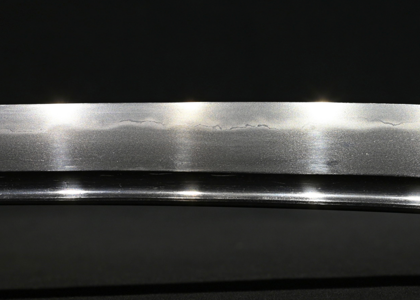 Japanese Sword Antique Unsigned Notare ni gunome hamon Katana Shirasaya 24.88 in18