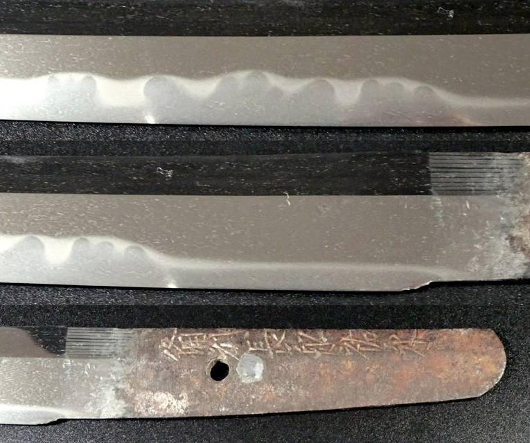Japanese Samurai Sword Antique Shirasaya Wakizashi BishuOsahune Sukenaga14.33in8