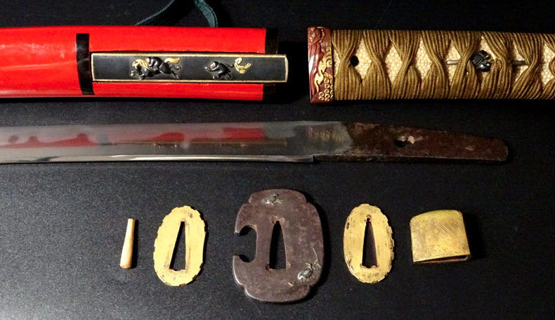 Japanese Tanto  Mumei  10.78in Koshirae  from Japan14