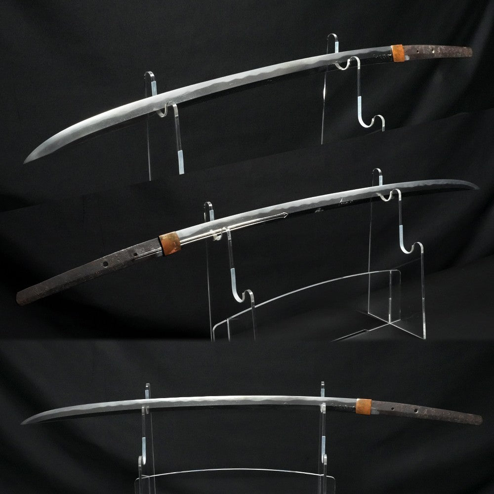 Japanese Katana Antique "Kiyonori" Long Shobu-Zukuri Style 26.06 in Shirasaya2