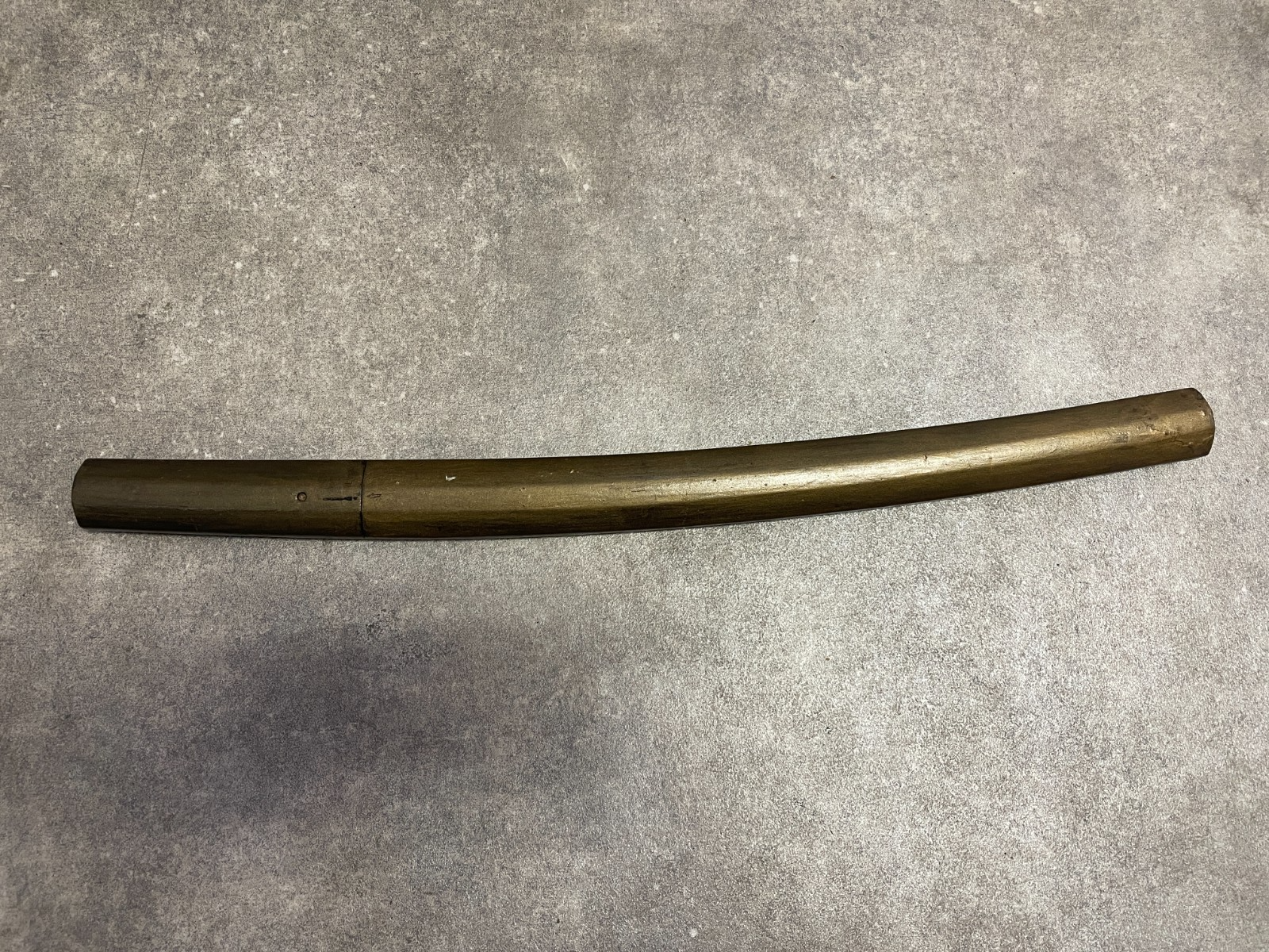 Japanese Antique Samurai Sword "Hizen Ju Yoshihide" Wakizashi Shirasaya 14.92 in1