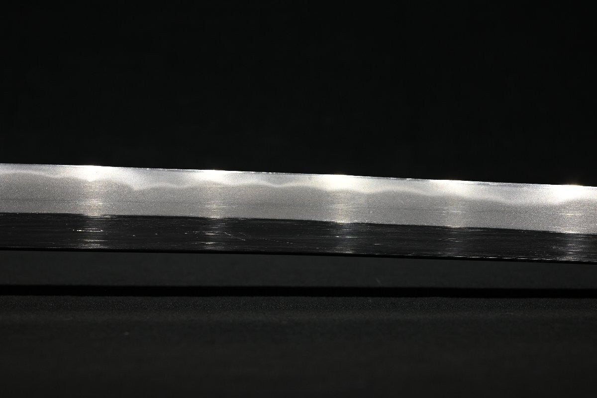 Japanese Sword Katana "Musashi no Kami Morimichi" Gunome Hamon 25.98 in Koshirae10