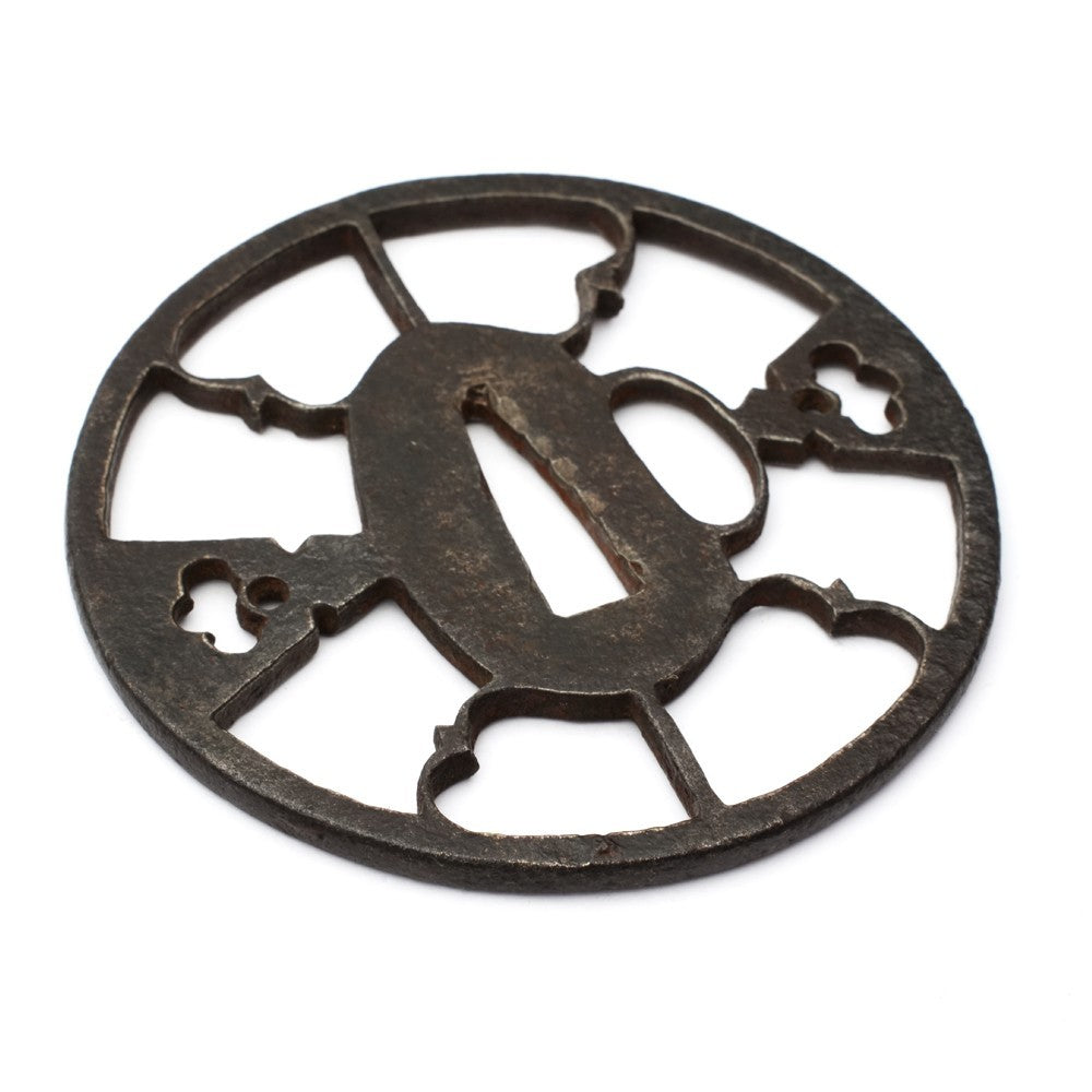 Tsuba Japanese Sword Accessory  " watermark " 3.25 in3