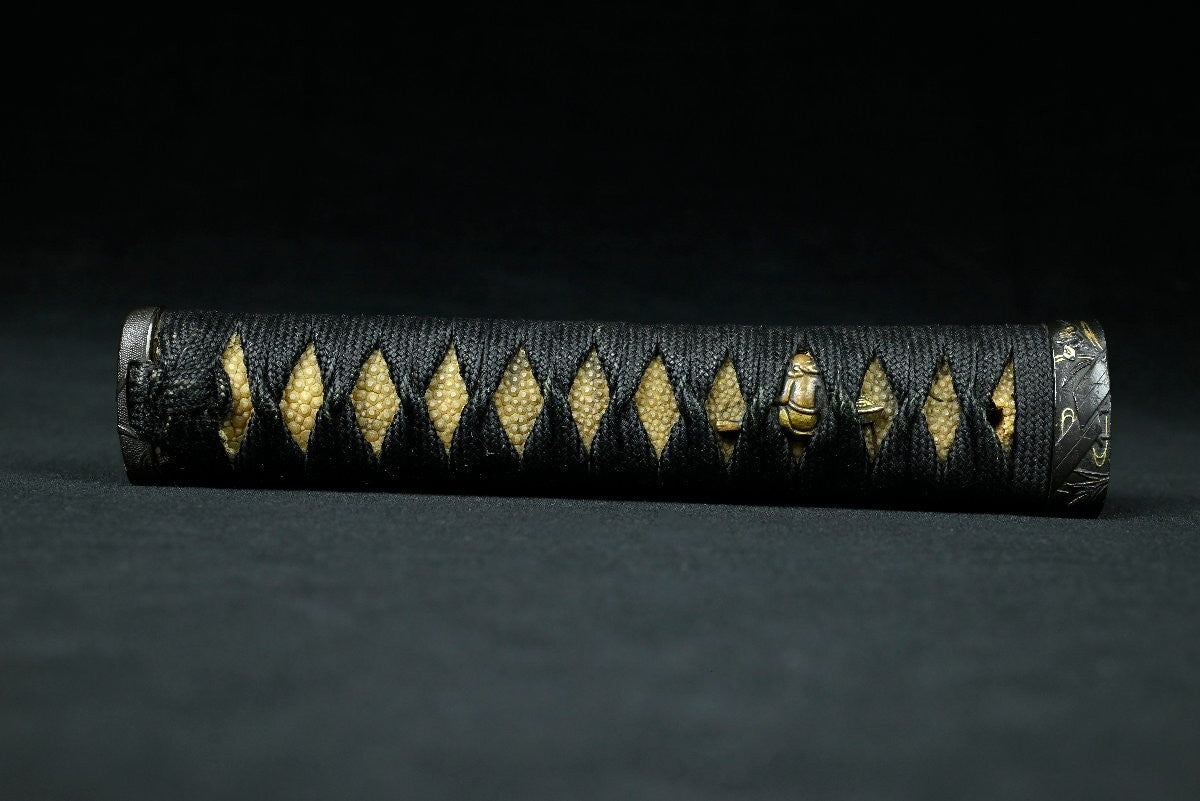 Japanese Sword antique Wakizashi "Tsuda Ōmi no Kami Sukenao" Tōranba 17.51 in9