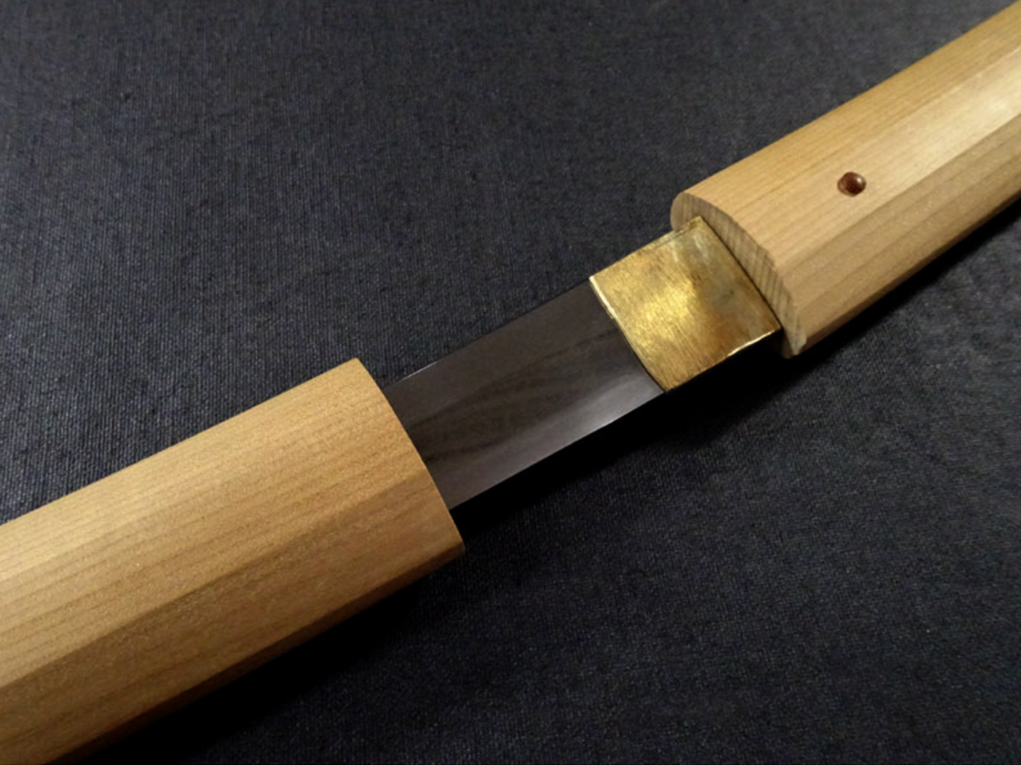 Japanese Samurai Sword Antique Wakizashi Shirasaya "Fujiwara Munetsugu" 17.79 in3