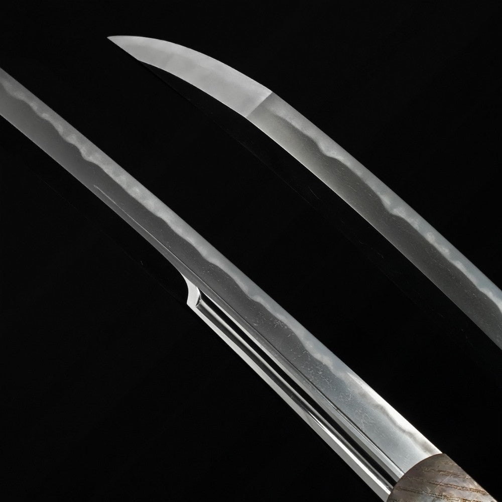 Japanese Sword "Shimousa no kami Fujiwara Kaneyuki" Wakizashi 17.83 in Katana5