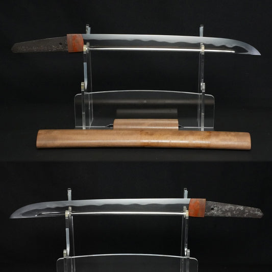 Japanese Antique Wakizashi Shirasaya Tegarayama Kai no kami Masashige 13.77 in0