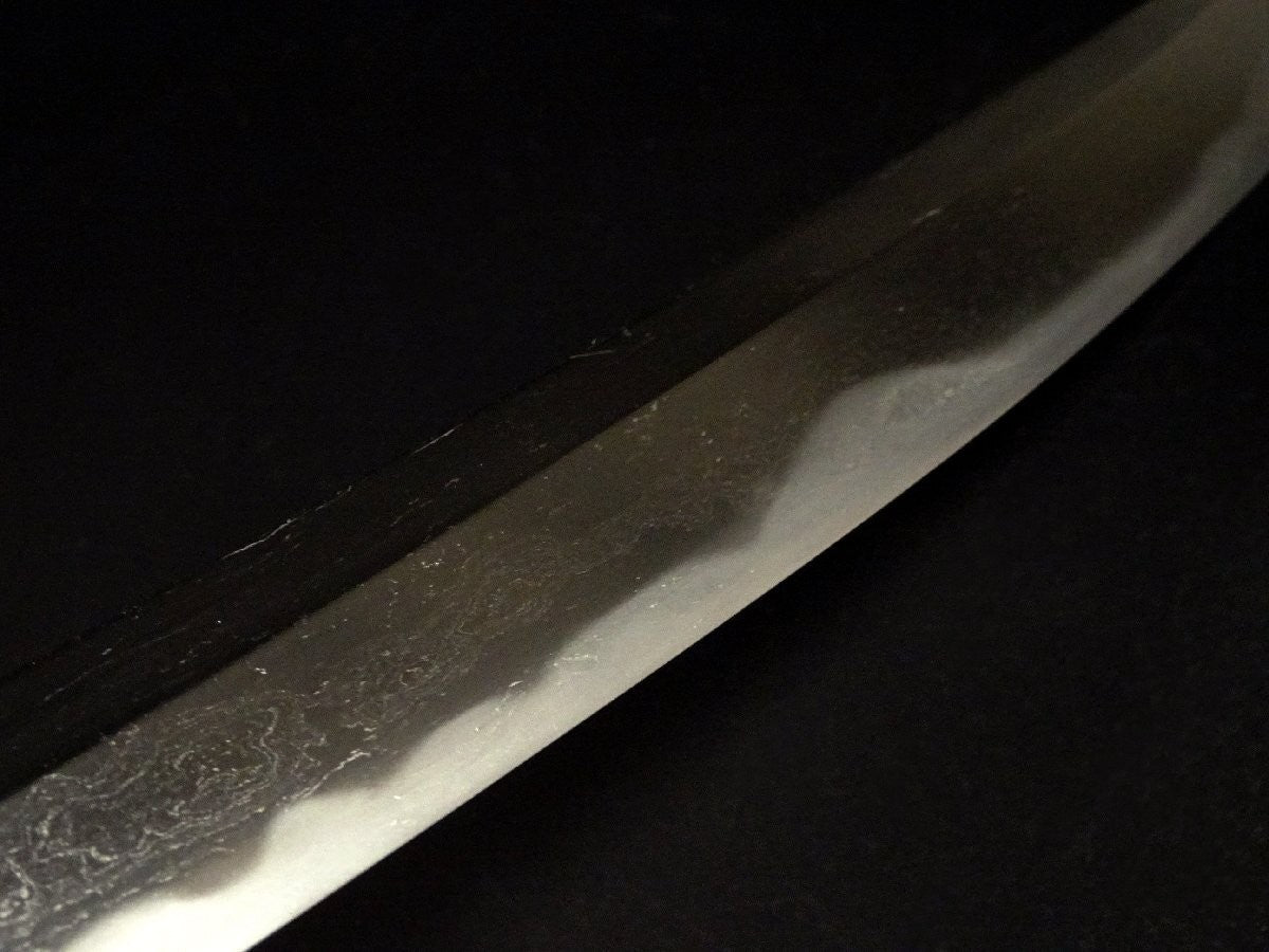 Japanese Samurai Sword Antique Shirasaya Katana"Bishuosafune Nagamitsu" 15.03 in2