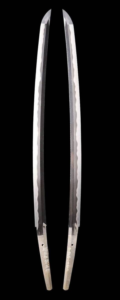 Japanese  Antique  Katana  Fukuokazyu Munehiro Koshirae Shirasaya 29.48 in9