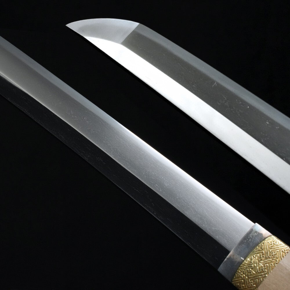 Japanese Sword "Sesshū-jū Fujiwara Tadayuki" Wakizashi Shirasaya 20.23 in NBTHK8