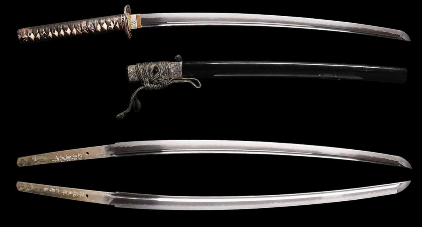 Japanese Sword Antique "Shirō Kunimitsu of Komiya" Katana Shirasaya 28.62 in1