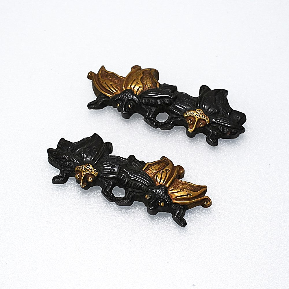 Menuki Japanese Accessory "Butterfly" 1.57 in1