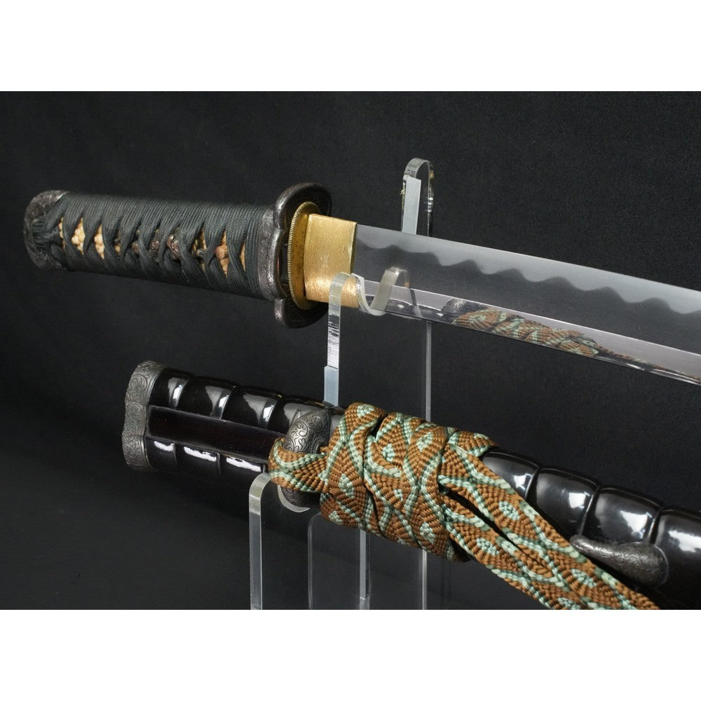 Japanese Sword Antique Wakizashi Koshirae Mumei Unsigned 13.62 in From Japan7