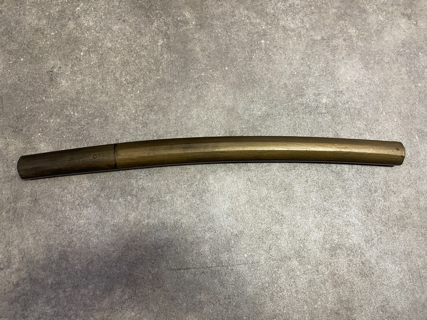 Japanese Antique Samurai Sword "Hizen Ju Yoshihide" Wakizashi Shirasaya 14.92 in2