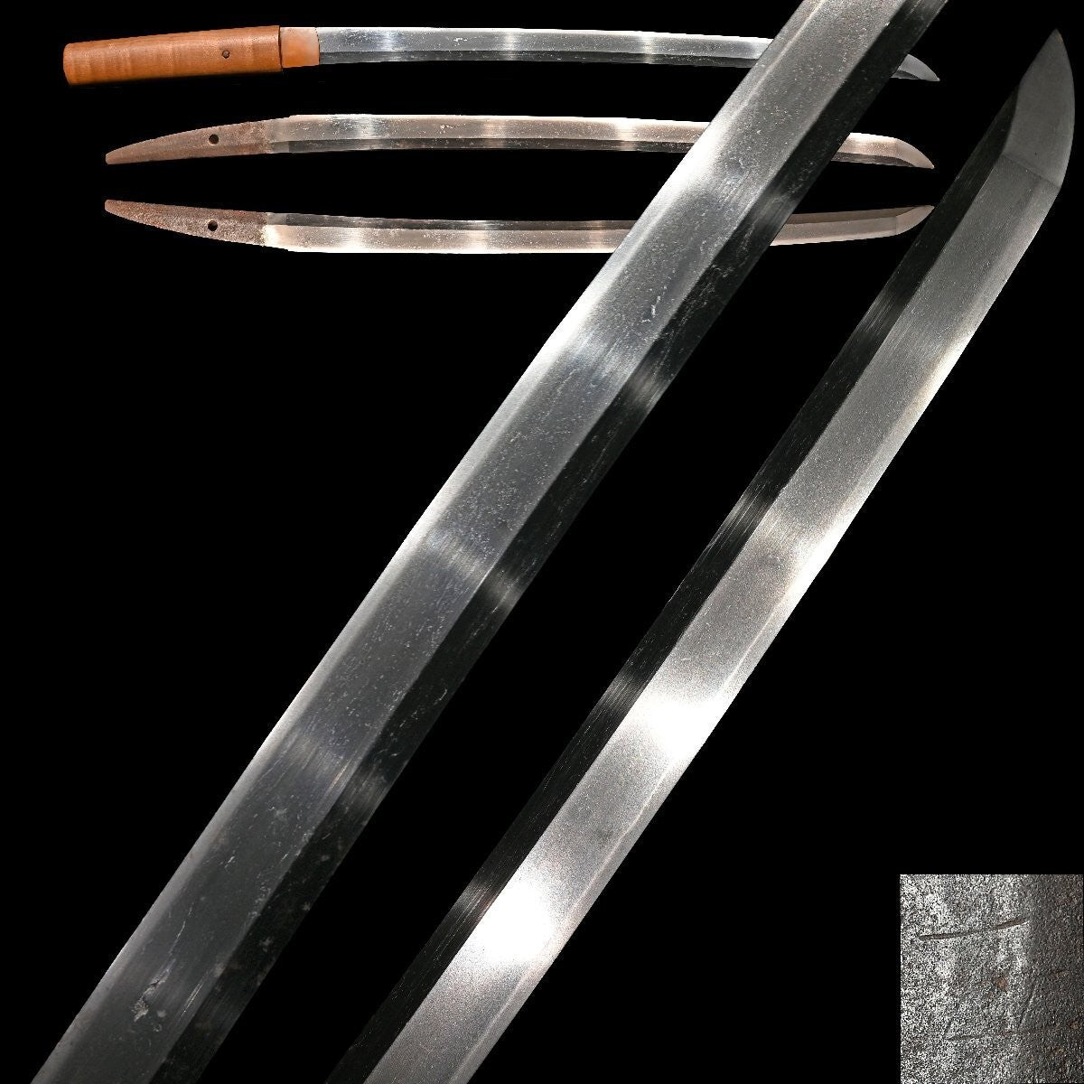 Japanese Wakizashi Sword Shirasaya ”Samonji” 17.83 in0